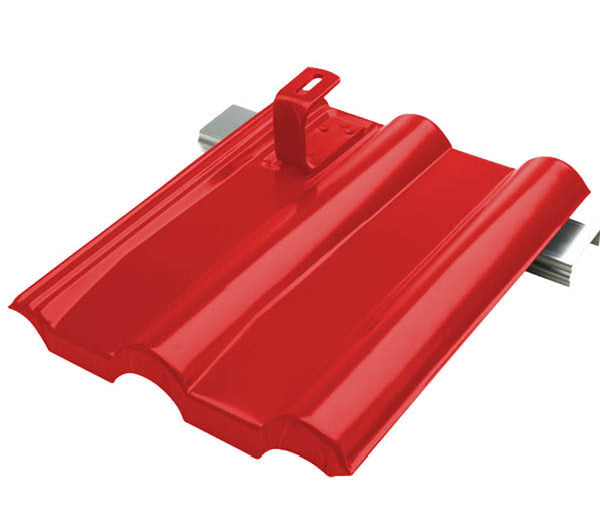 Lehmann Aufdachmodulhalter ziegelrot für Braas Frankfurter Pfanne