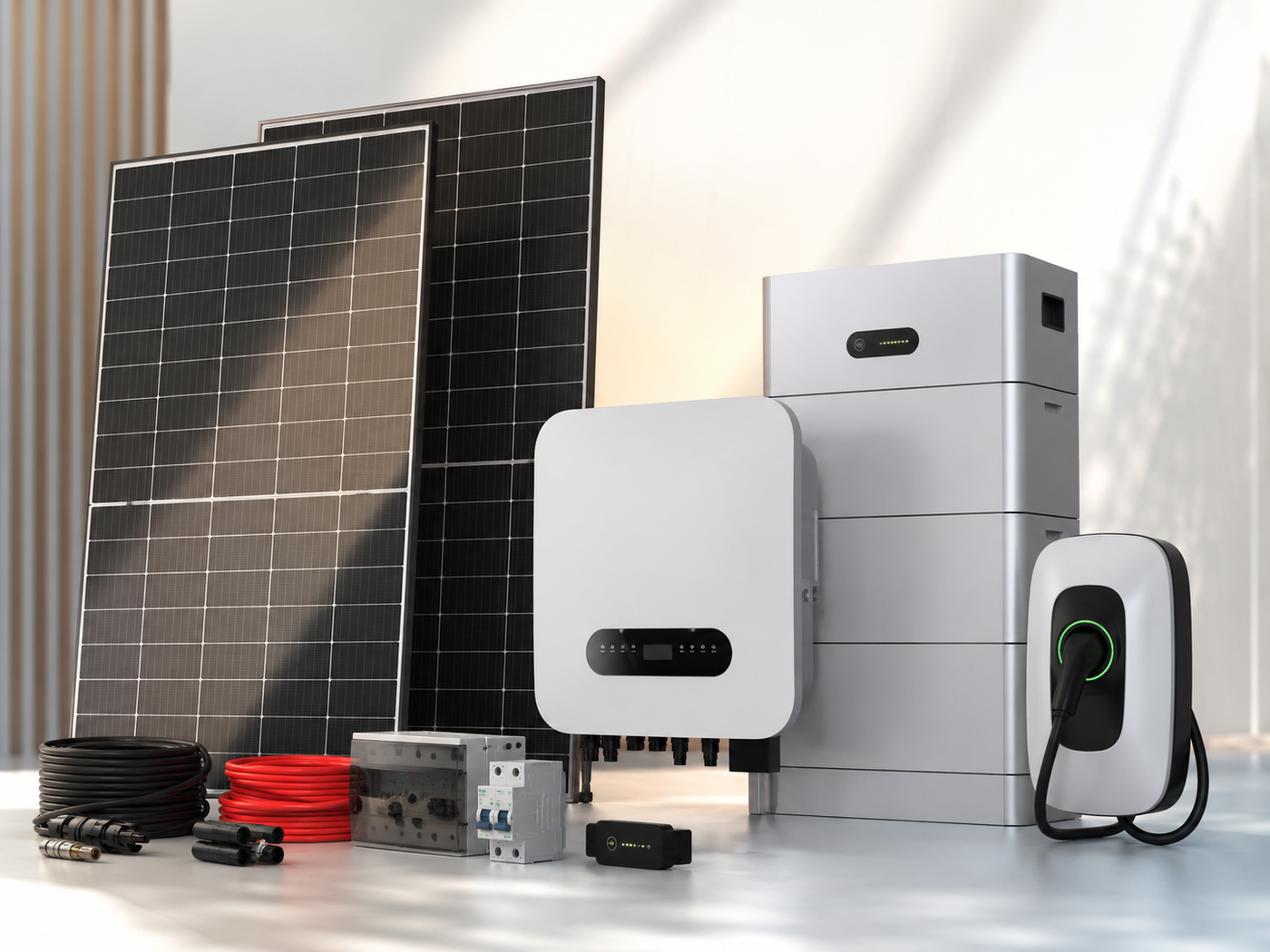 Photovoltaik-Komponenten und Solartechnik