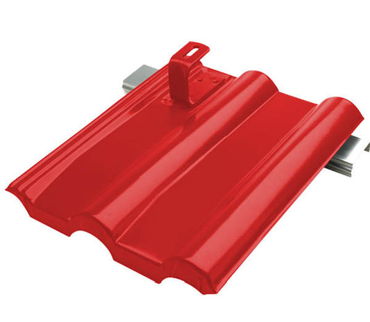 Lehmann Aufdachmodulhalter ziegelrot für Braas Frankfurter Pfanne