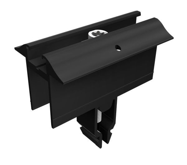 SL Rack Mittelklemme Vario 30-50 mm schwarz elox. m. Erdung (96141-01)